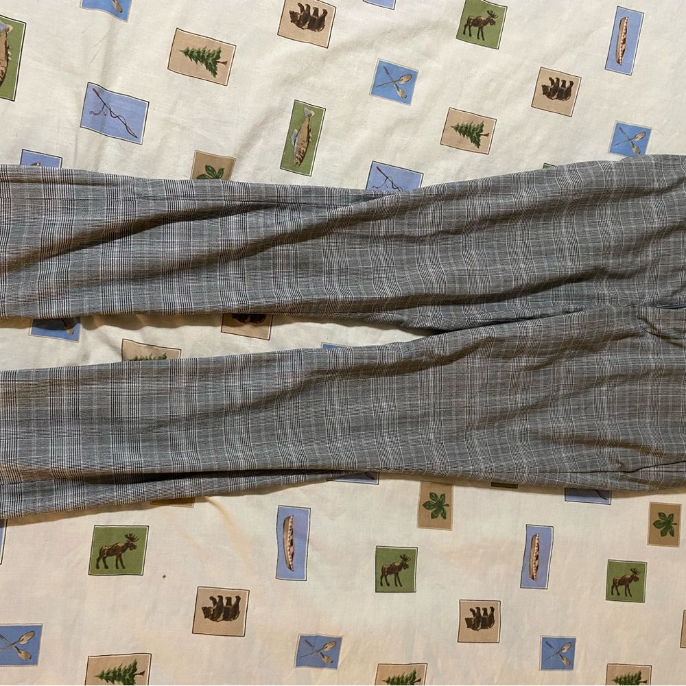 Men's Gray Checkered H&M Pants